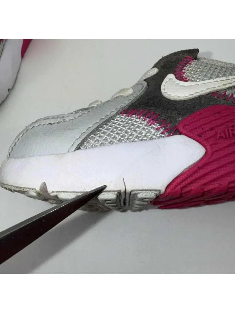 Nike Shoes Girls 4C Air MAX Excee Toddler Gray Pink White